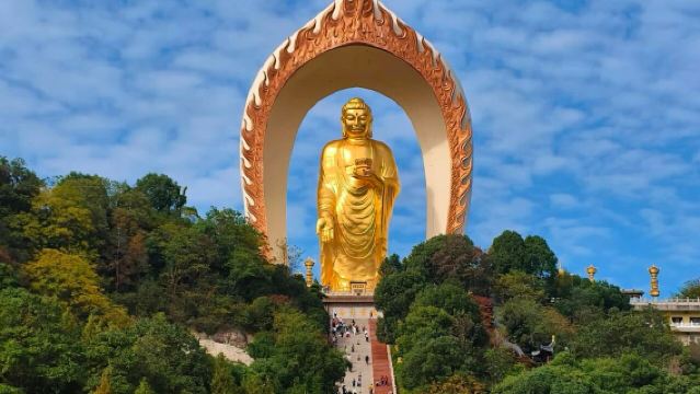 南昌出發 東林大佛+廬山三疊泉純玩一日遊 含素齋 不含觀光車