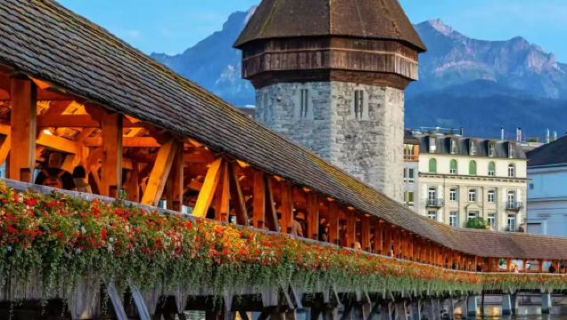 瑞士盧塞恩出發|瑞吉山+穆塞格城牆卡佩爾廊橋一日遊