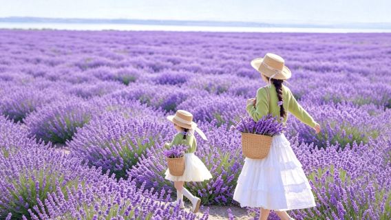 1-day tour to Furano in Hokkaido - Shirogane Blue Pond (Aoiike) in Biei + two major flower fields at Farm Tomita | Departing from Sapporo