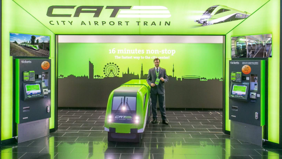 One-way/round-trip express ticket from Vienna international airport to Vienna city center (Wien Mitte station)