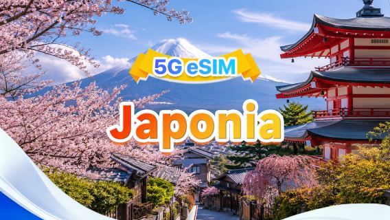 Japonia 5G eSIM | Dwie sieci · Wsparcie dla wszystkich AI i TikTok | 500MB/dzień - łącznie 100GB | 1-90 dni | Rozliczenie 24-godzinne | Kod QR