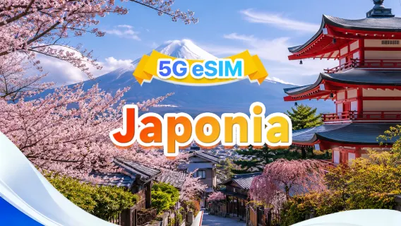 Japonia 5G eSIM  | Podwójna sieć·Wsparcie dla ChatGPT & Google Maps|500MB/dzień-łącznie 100GB  |1-90 dni|24-godzinne rozliczenie|Kod QR