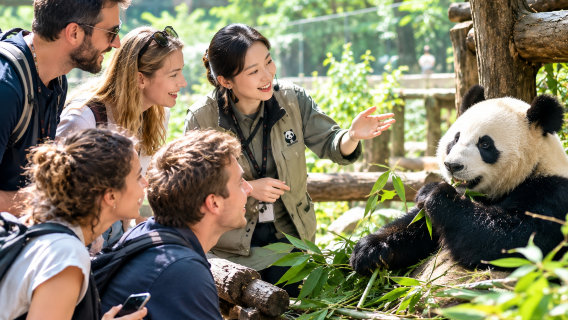 Chengdu Research Base of Giant Panda Breeding Admission ticket + fast entry + multilingual private tour guide service (Individual)