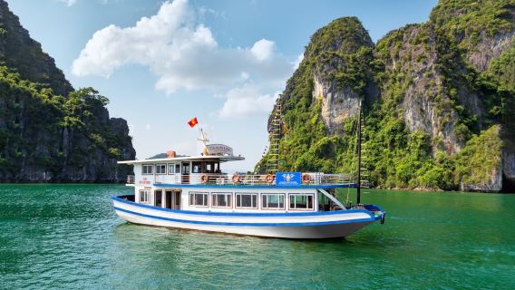 Passeio de um Dia Inteiro na Baía de Halong com Ilha Titop, Caverna e Caiaque