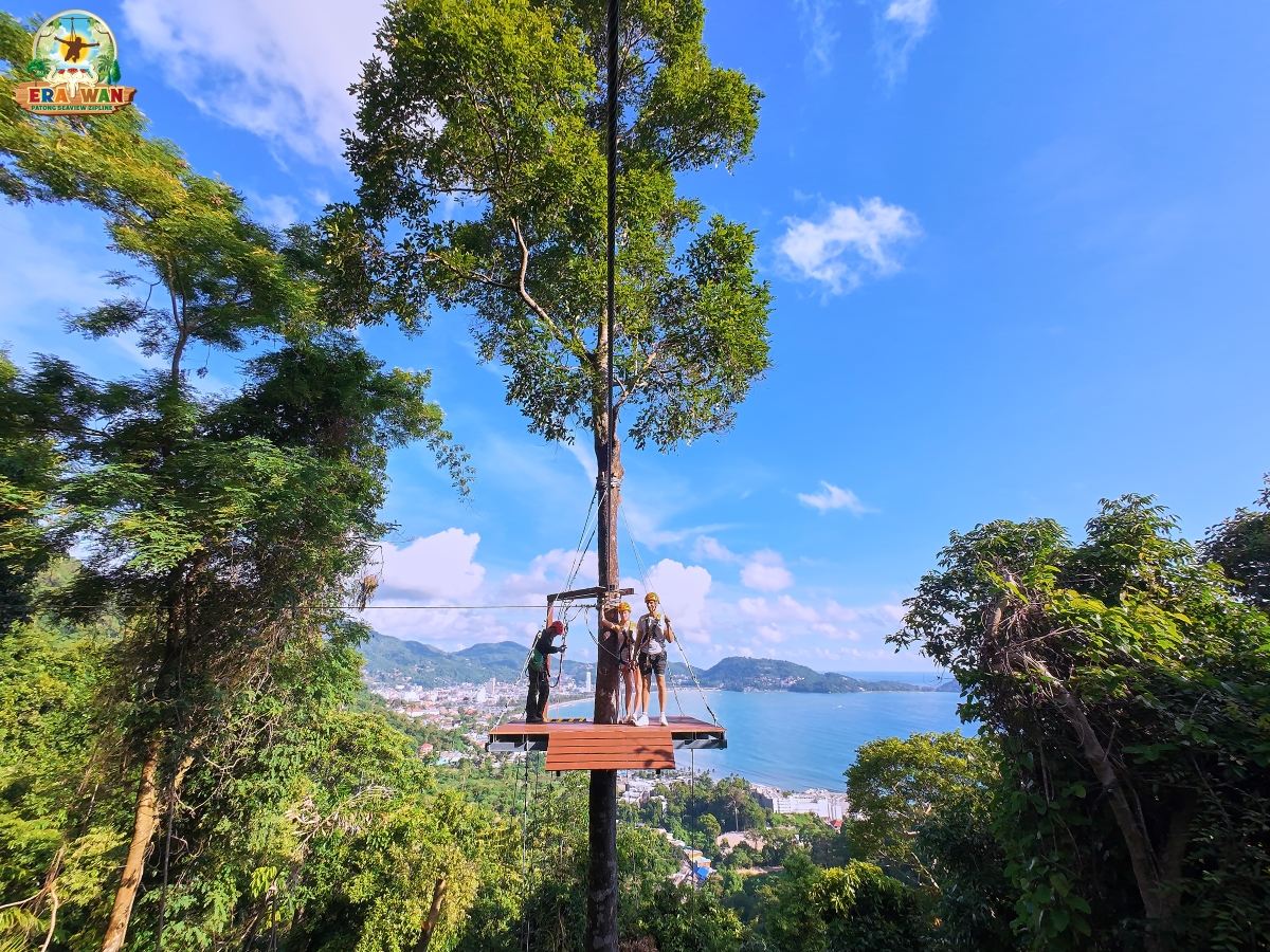 Erawan Patong Seaview Zipline ATV riding jungle adventure experience in Phuket