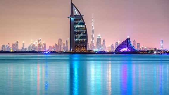 From Dubai Dining Experience: Burj Khalifa @ ATMOSPHERE & Dubai by night