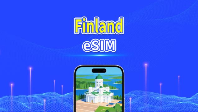 Finland eSIM | 5G/4G | High-speed data | 24 hours | 1-30 days | QR code