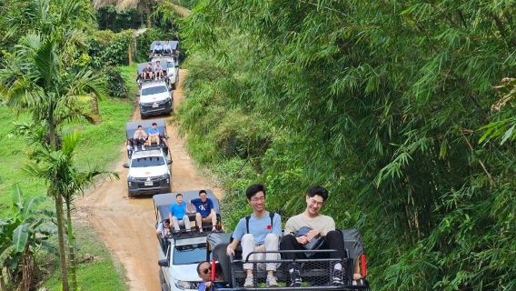 Ko Samui: Tour de safari de descubrimiento en la jungla en 4x4 o opción con cocina de elefante incluye almuerzo