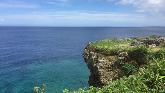 日本沖繩+萬座毛+美國村+沖繩美麗海水族館【中文包車上門接】