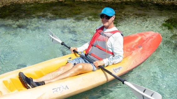 Orlando Silver Springs State Park glass-bottom boat + kayaking 1-day tour · premium small group for up to 14 people