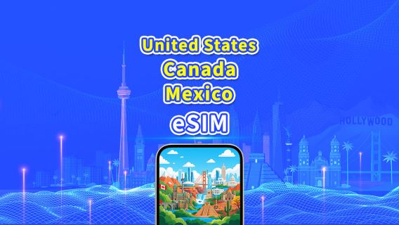 USA, Canada, Mexico eSIM | 5G/4G | Daily/Total Data Package | 1–30 days | 24-Hour Billing | QR code