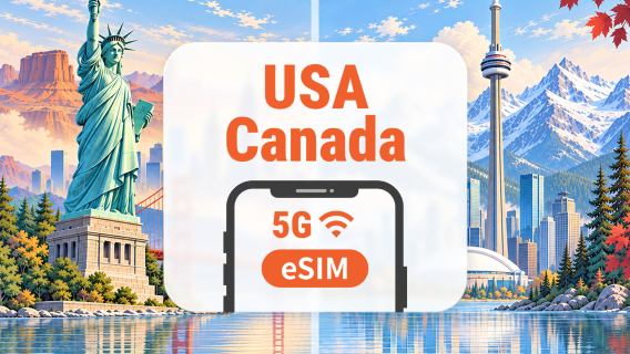USA · Canada 5G eSIM | US Local IP · All AI & TikTok | 1–30 Days | QR Code