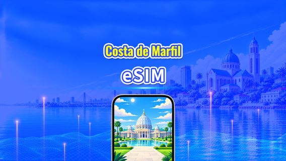 Costa de Marfil | eSIM 4G | Paquete diario/Paquete de datos | Facturación por 24 horas | 1-30 días | Código QR