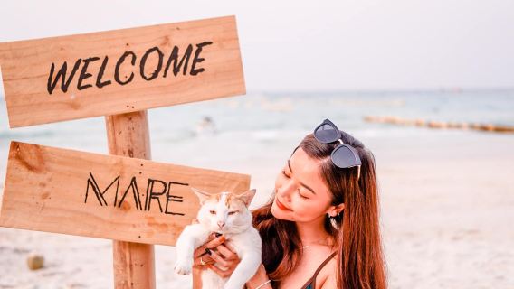 タイ・パタヤ・ラン島のプライベートスピードボート【戸別送迎・ガイド・ダブルアイランドツアー】