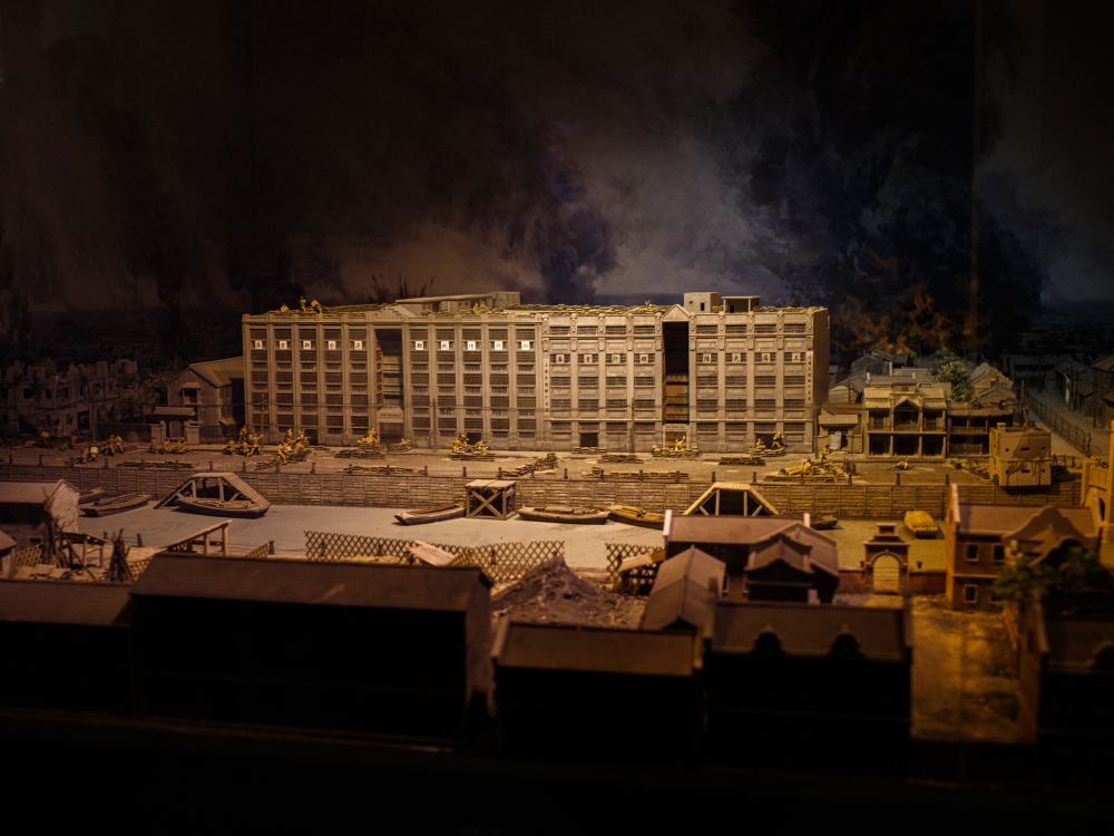 四行倉庫的微縮模型