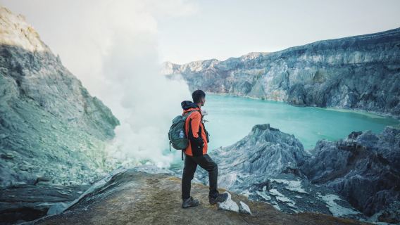 Mount Ijen Crater Trekking Adventure with Blue Fire and Breakfast from Bali | Indonesia