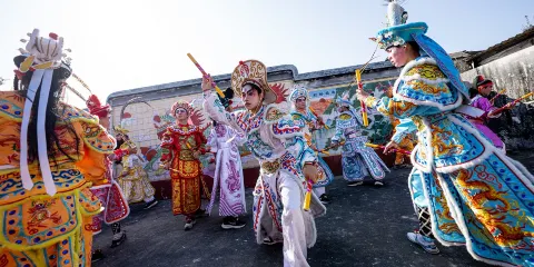 廣東潮州古城潮湟英歌舞體驗館【古箏+潮劇+英歌舞表演+飲茶+小食】