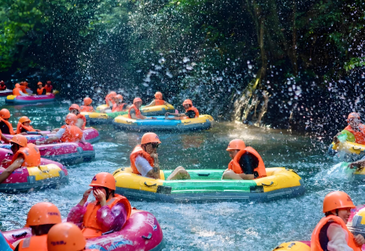 Guangzhou Departure Qingyuan Gu Long Xia Yun Tian Bo Ba Full Adventure Rafting Chinese Group Day Tour