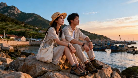 青島嶗山風景區旅拍【現場收片【全精修】攝影旅行跟拍親子寫真情侶閨蜜個人全家福】