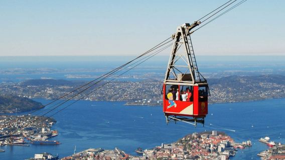 Fjellheisen Cable cable car in Tromso, Norway + round-trip with bus (Optional)