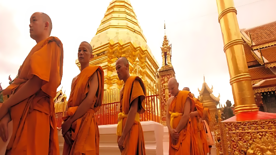 Templos de Wat Umong y tour nocturno de Doi Suthep