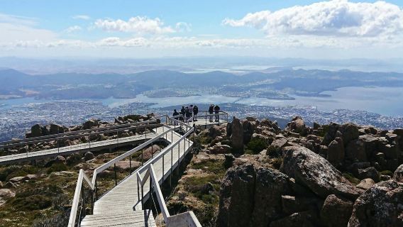 Gunung Wellington + Salamanca + Pekan Richmond, Hobart, Tasmania | Pengambilan dari lapangan terbang/hotel