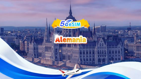 eSIM 5G de Alemania | Paquete diario/total | 1 GB/día - 30 GB en total | 1-30 días | Formato de 24 horas |QR Code