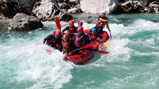From Bovec: Premium Rafting on Soča River with Photo Service