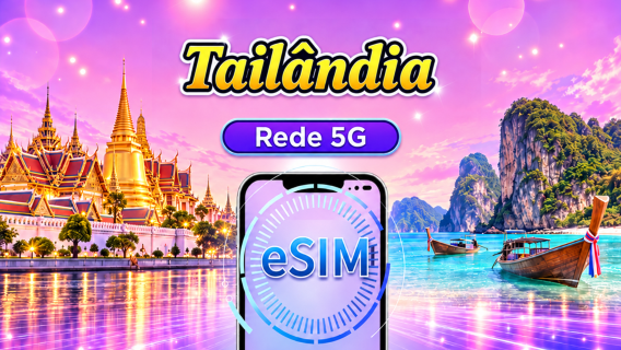 Tailândia 5G eSIM | Suporta TikTok & ChatGPT | Pacote de dados diário / Pacote de dados total | Cobrança por 24 horas | 1–30 dias | Código QR