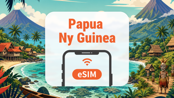 Papua Ny Guinea eSIM | Alle AI & TikTok | 1–30 dage | QR-kode
