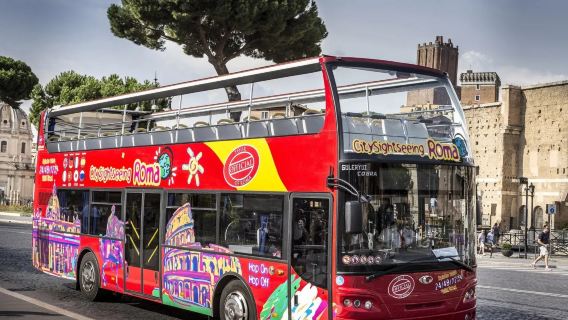 Rome CitySightseeing ancient city sightseeing bus (old city ruins + open-top scenic ride + explore ancient Rome)