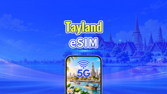Tayland 5G eSIM | Çift Şebeke | Günlük/Toplam Veri Paketi | 1–30 Gün | 24 Saatlik Faturalandırma | QR Kod