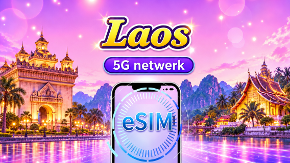 Laos | 5G/4G eSIM | Ondersteunt TikTok & Google Maps | Dagbundel/Data bundel | 24-uurs facturering | 1-30 dagen | QR-code