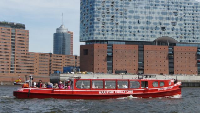 Tour por el puerto de Hamburgo en autobús turístico (Hop-on, Hop-off)