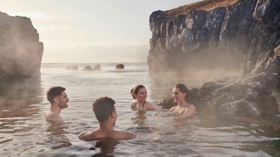 Fagradalsfjall Volcano & Sky Lagoon: Spa Entry + Hiking Tour from Reykjavik