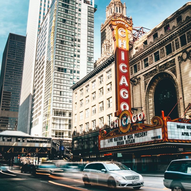 Book after inquiry/Route 66 Willis Tower Robie House Lincoln Park Airport in Chicago, USA/Point-to-point car service/Tour guide and driver/Private car service