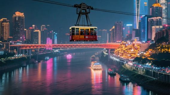 ทัวร์ 1 วันสุดตื่นเต้นที่ฉงชิ่ง (เรือข้ามฟากสองสายน้ำ + ถนนเก่า + กระเช้าลอยฟ้า แม่น้ำแยงซีเกียง)