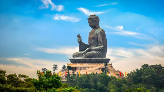 Hong Kong Lantau Island Tour: 360 Cable Car, Big Buddha & Tai O Village and dolphin watch