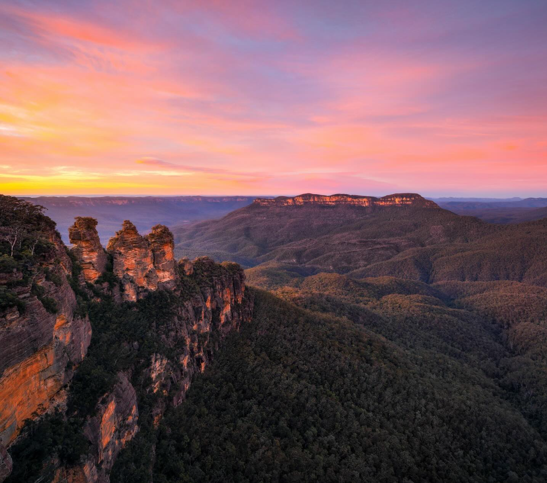 Sydney, Australië: eendaagse tour naar de Blue Mountains bij zonsondergang (Engelstalig)