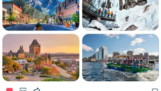 1-day tour to Quebec City, Canada - Canyon Sainte-Anne + Montmorency Falls Park