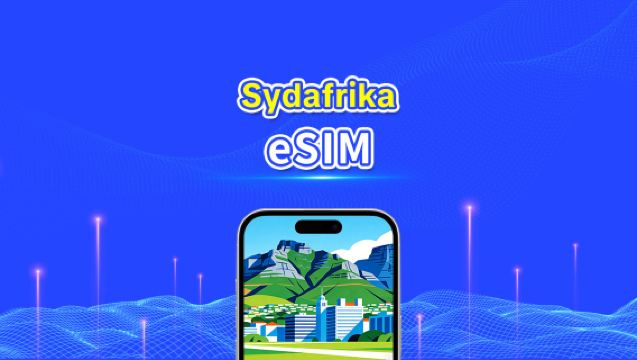 Sydafrika eSIM | 4G | Höghastighetsdata | Daglig paket/datapaket | 24-timmars debitering | 1-30 dagar | QR-kod