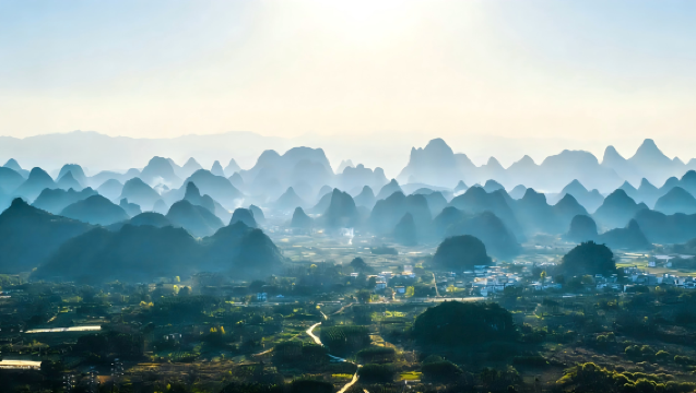 陽朔千里江山圖+桂林千古情包車一日遊：桂林市上門接送