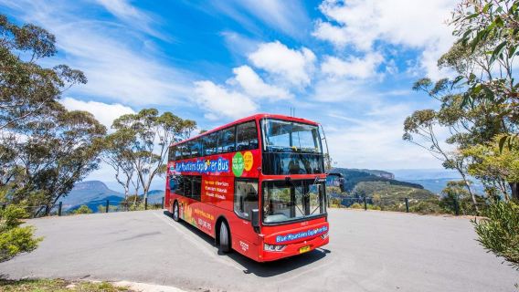 Pass pour bus à arrêts multiples des Blue Mountains | Visite guidée de 60 minutes | Pass d'une journée avec accès illimité au bus à arrêts multiples | Offre incluse : Billet d'entrée pour Scenic World des Blue Mountains
