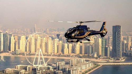 Falcon heli Dubai palm island atl helicopter - join-in/charter optional 4
