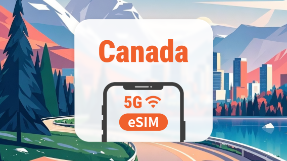 Canada 5G eSIM | Dual Network • All AI & TikTok | 1–30 Days | QR Code