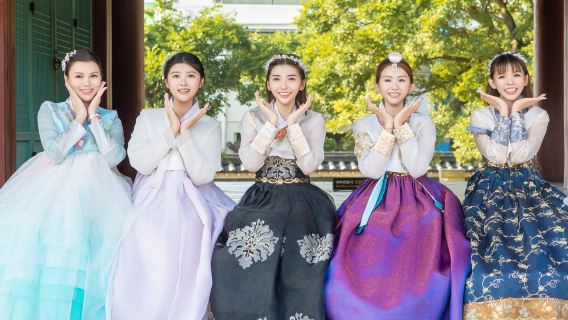 Expérience de location de hanbok haut de gamme à Jeju, Corée du Sud - Coiffure traditionnelle coréenne