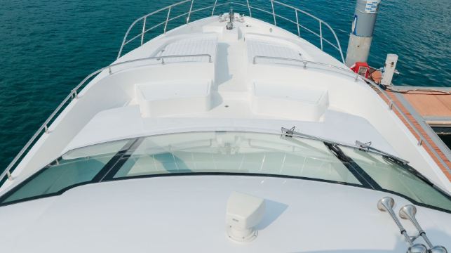 【深圳遊艇出海】深圳七星灣80尺東進號超大豪華新遊艇包船出海+水上滑梯+海釣+駕駛體驗