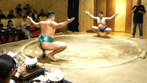 Tokyo Asakusa Sumo Club Sumo Show Ticket (Inclusief Chankonabe)