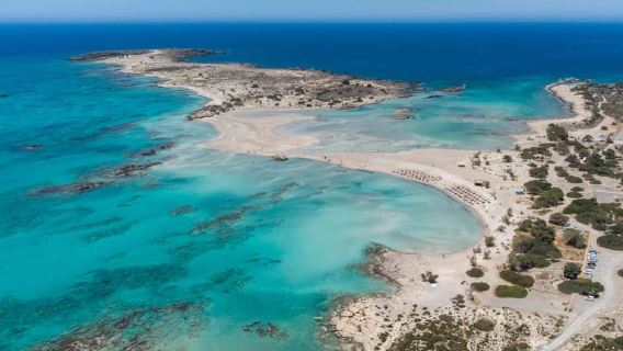 Da Chania: gita di un giorno alla spiaggia di sabbia rosa di Elafonisi con sosta a Elos