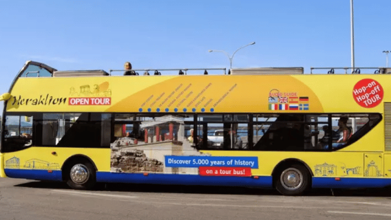 Heraklion: tour panoramico in autobus scoperto hop-on hop-off